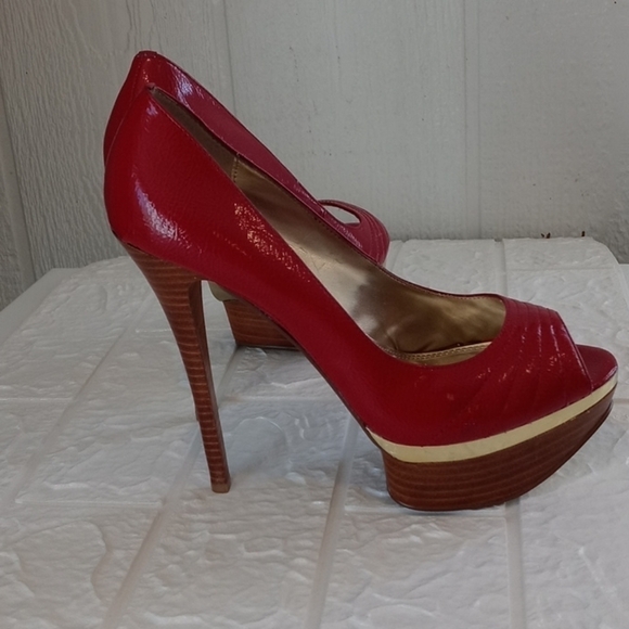 Baker's Shae platform shoes size 8 red - Picture 4 of 12